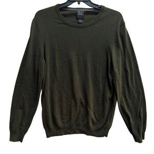Jos A Bank Traveler Mens XL Pima Cotton Pullover Long Sleeve Sweater Dk Green